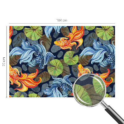 Peel and stick wall mural for bedroom Fish patterns