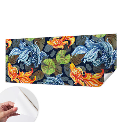 Peel and stick wall mural for bedroom Fish patterns