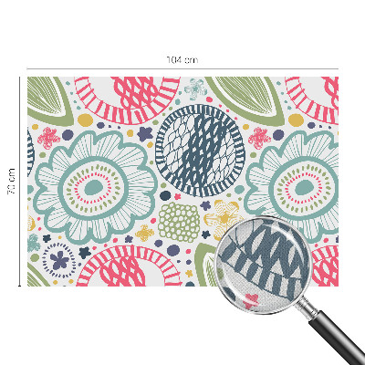 3D wall mural Floral patterns
