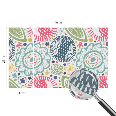 3D wall mural Floral patterns