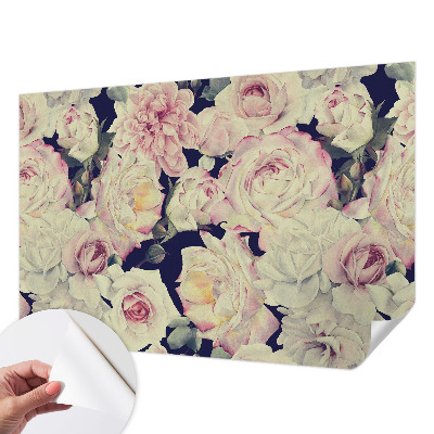 Baby room wall mural Flower bouquet