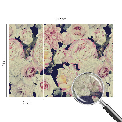 Baby room wall mural Flower bouquet
