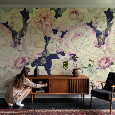 Baby room wall mural Flower bouquet