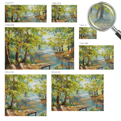 Peel and stick wallpaper mural Idyllic lake