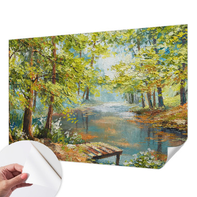 Peel and stick wallpaper mural Idyllic lake