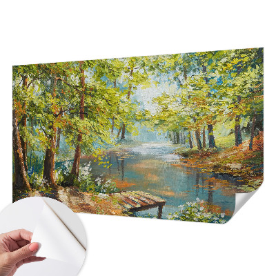 Peel and stick wallpaper mural Idyllic lake