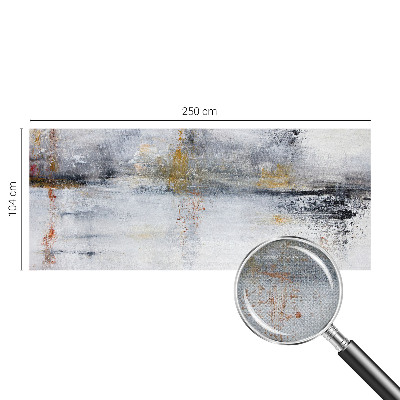 Self-adhesive wall mural featuring a harmonious abstract design