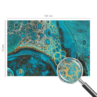 Stick-on wall mural with an abstract structural design