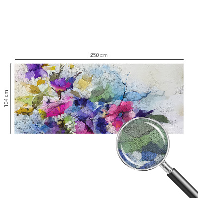 Self-adhesive photo wallpaper Abstract flowers