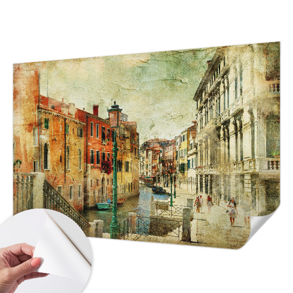 Peel and stick wall mural for living room with the Urban Impression design