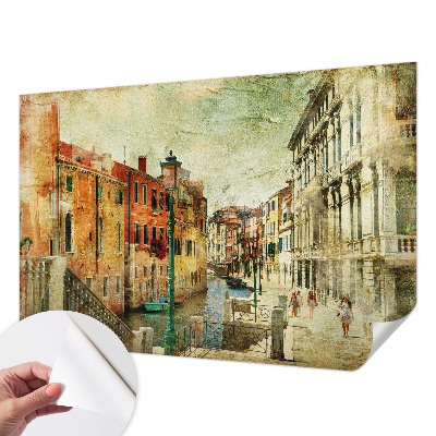 Peel and stick wall mural for living room with the Urban Impression design