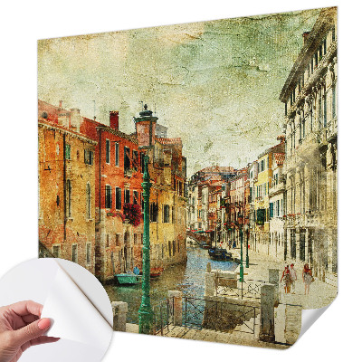 Peel and stick wall mural for living room with the Urban Impression design