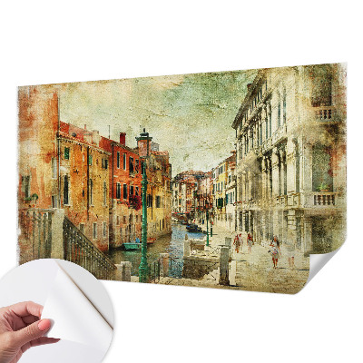 Peel and stick wall mural for living room with the Urban Impression design