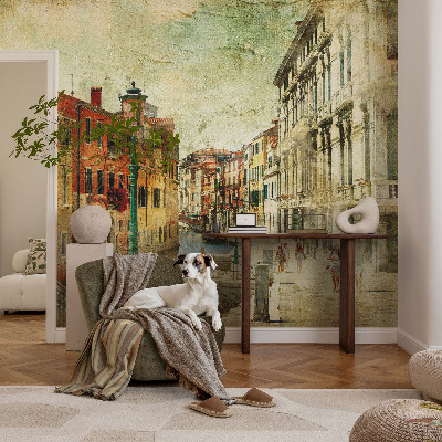 Peel and stick wall mural for living room with the Urban Impression design