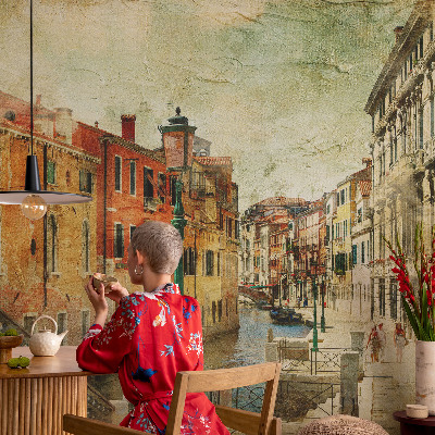Peel and stick wall mural for living room with the Urban Impression design