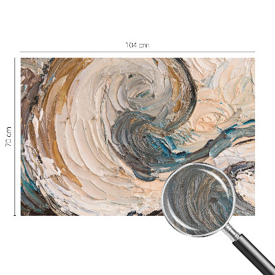 Peel and stick wall mural for kids' room with colorful swirls