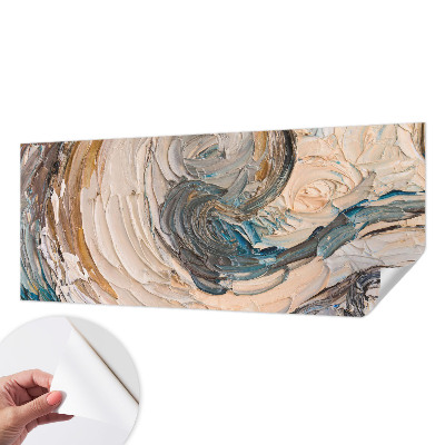 Peel and stick wall mural for kids' room Colorful swirls