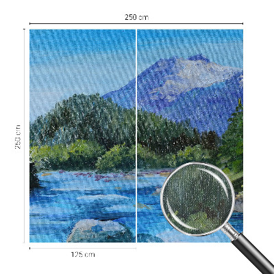 3D photo wallpaper mural Mountain scenery