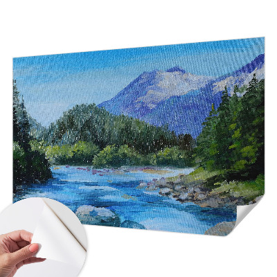 3D photo wallpaper mural Mountain scenery