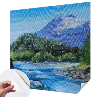 3D photo wallpaper mural Mountain scenery