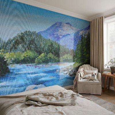 3D photo wallpaper mural Mountain scenery