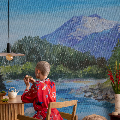 3D photo wallpaper mural Mountain scenery