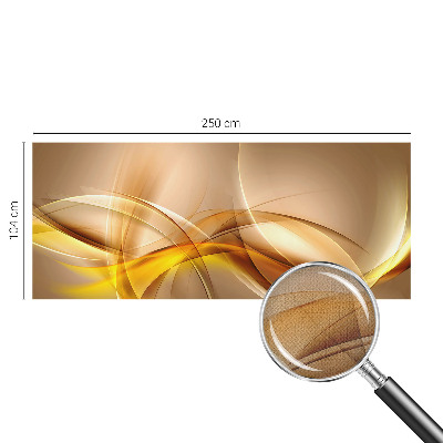 Peel and stick wall mural for bedroom with a gentle linear pattern