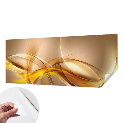 Peel and stick wall mural for bedroom with a gentle linear pattern