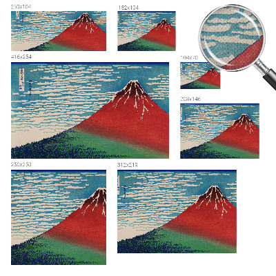 Peel and stick wall mural Red Mountain