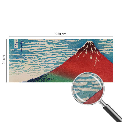 Peel and stick wall mural Red Mountain