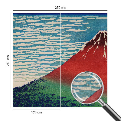 Peel and stick wall mural Red Mountain