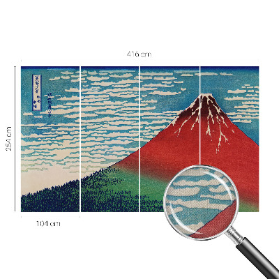 Peel and stick wall mural Red Mountain