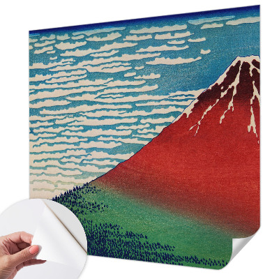 Peel and stick wall mural Red Mountain