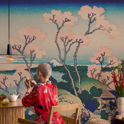 Children's wall mural Cherry blossoms