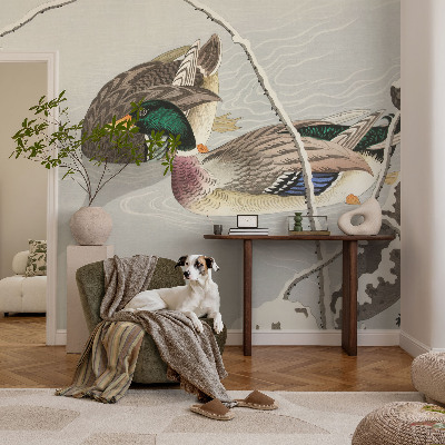 Nursery wall mural Calm ducks