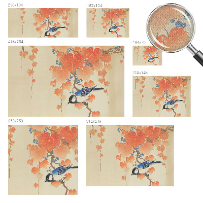 Peel and stick wallpaper mural with the 'Wine Harmony' design