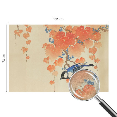 Peel and stick wallpaper mural with the 'Wine Harmony' design