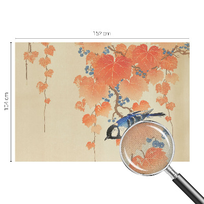 Peel and stick wallpaper mural with the 'Wine Harmony' design