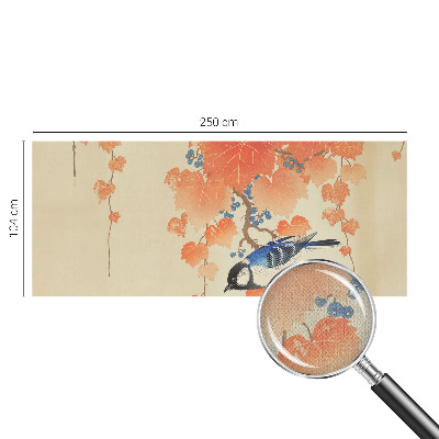 Peel and stick wallpaper mural with the 'Wine Harmony' design