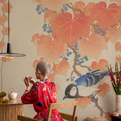Peel and stick wallpaper mural Wine Harmony