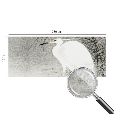 Stick-on wall mural with a water landscape design