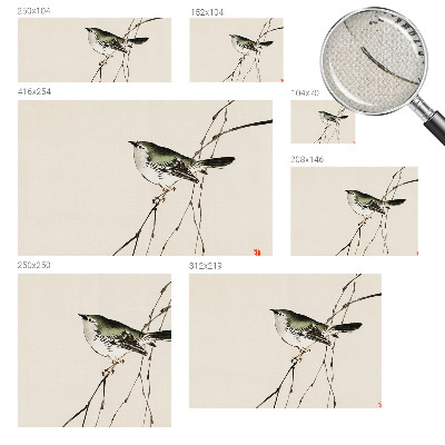 Self-adhesive wall mural Harmonious bird