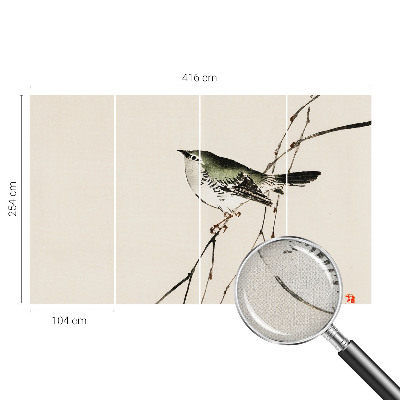 Self-adhesive wall mural Harmonious bird