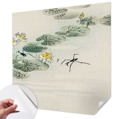 Removable wall mural with a calm water design