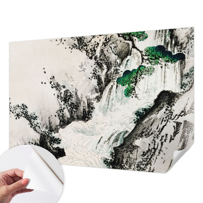 Removable wall mural wallpaper Nature's Waterfall