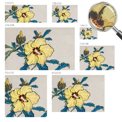 Peel and stick wall mural for living room Yellow flower