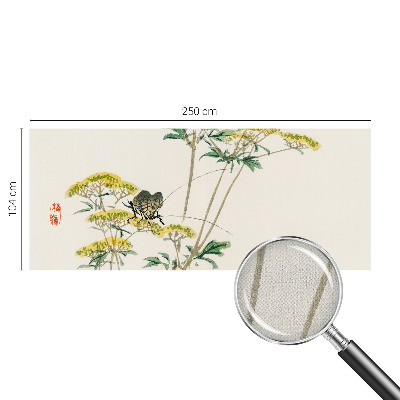 Peel and stick wall mural for bedroom with a floral nature motif