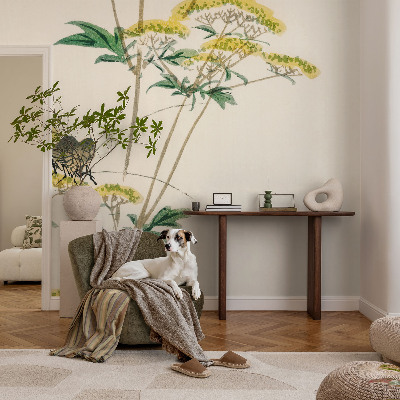 Peel and stick wall mural for bedroom Flowers nature