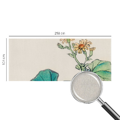 3D wall mural Flower and leaves