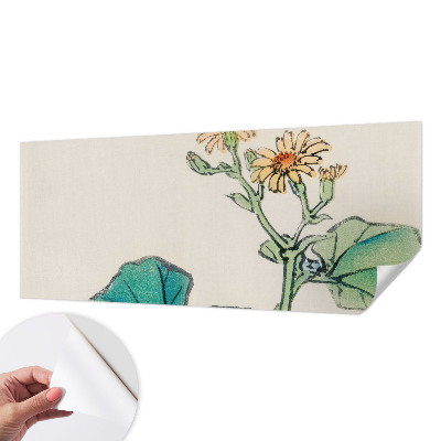 3D wall mural Flower and leaves